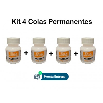 Kit 4 Colas Permanente - 37g